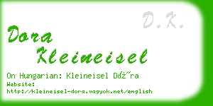 dora kleineisel business card